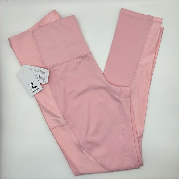 Xersion Women's Shine Pink Full Length High Rise Quick Dry Legging Size L XL XXL - Picture 5 of 11